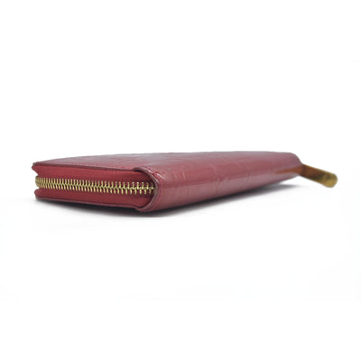 $970 Louis Vuitton Pomme d'Amour Monogram Vernis Zippy Wallet CONSIGNMENT