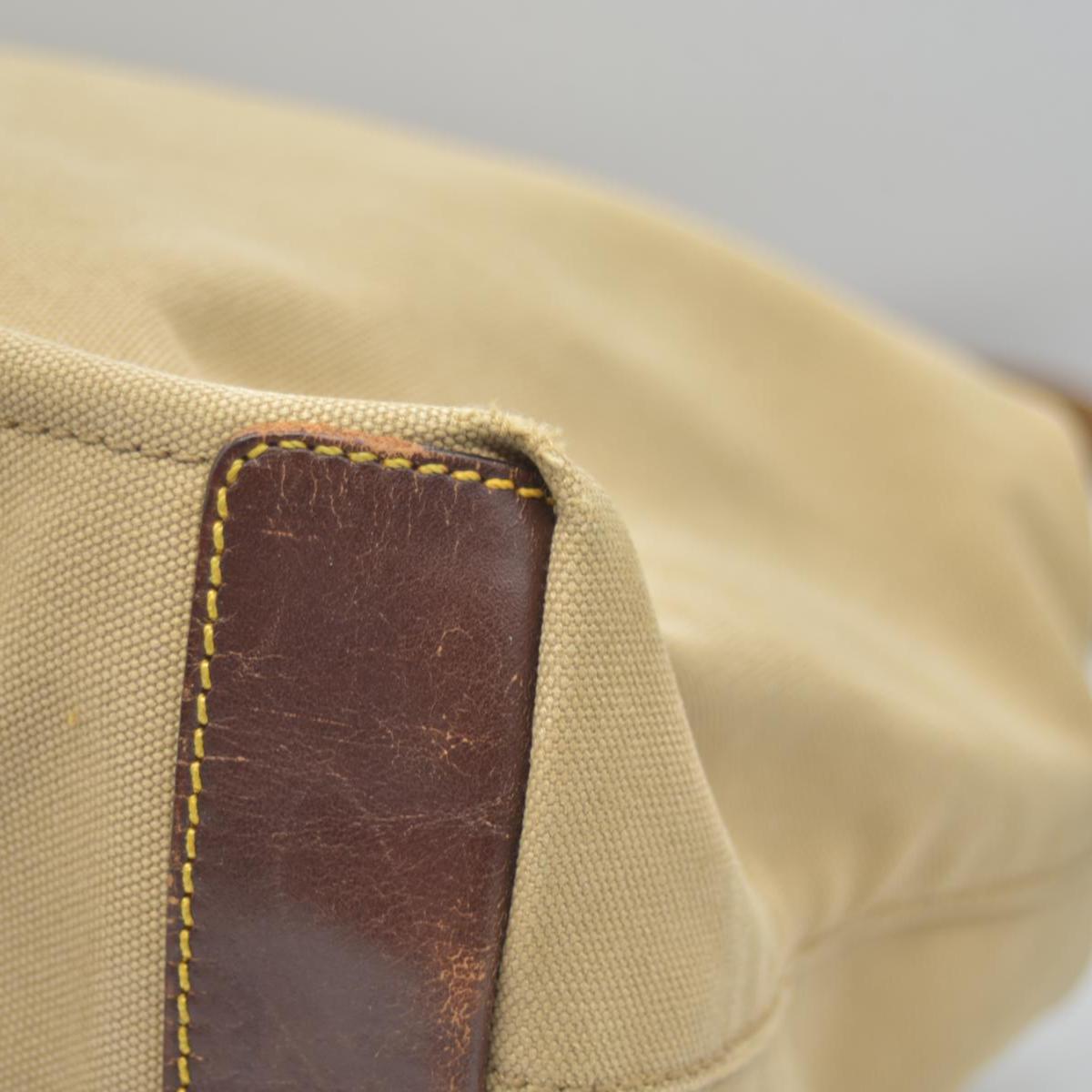 $1150 Prada Canvas Tote Bag Beige