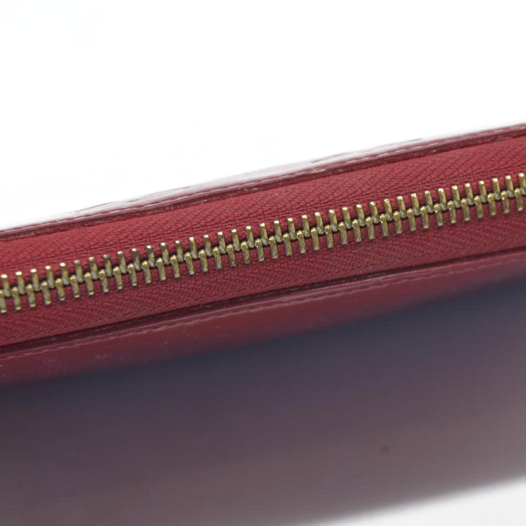 $970 Louis Vuitton Pomme d'Amour Monogram Vernis Zippy Wallet CONSIGNMENT