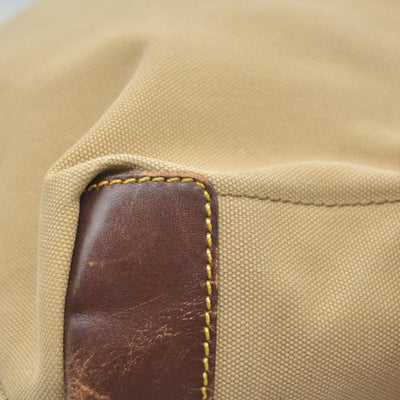 $1150 Prada Canvas Tote Bag Beige