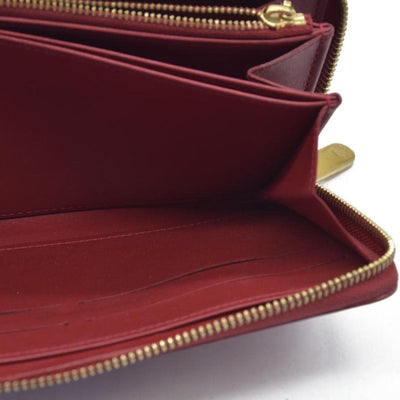 $970 Louis Vuitton Pomme d'Amour Monogram Vernis Zippy Wallet CONSIGNMENT