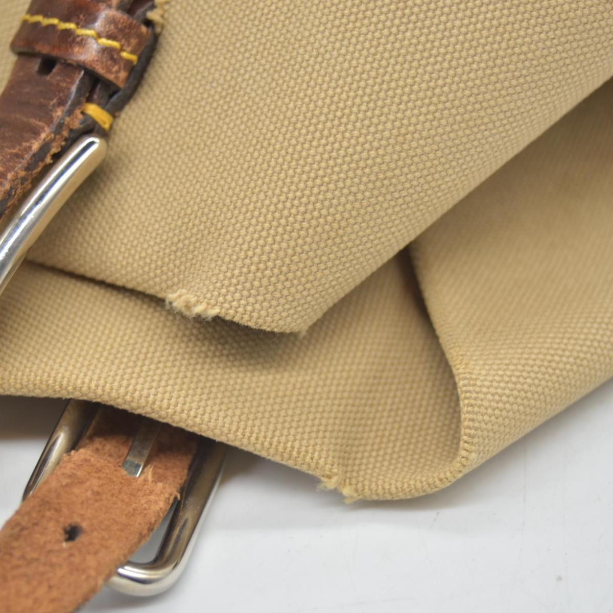 $1150 Prada Canvas Tote Bag Beige
