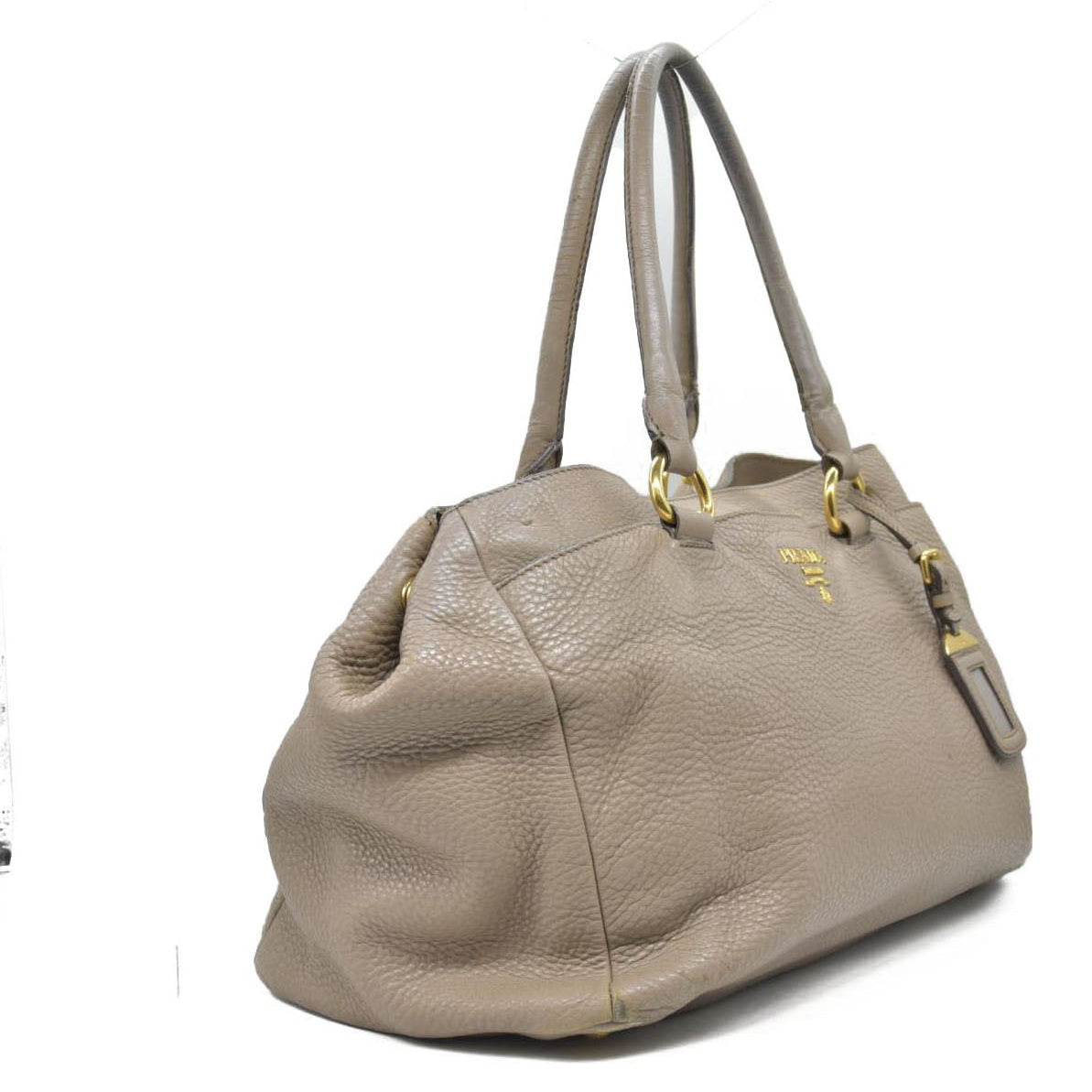 $3500 Prada Convertible Shopping Tote Vitello Daino Medium