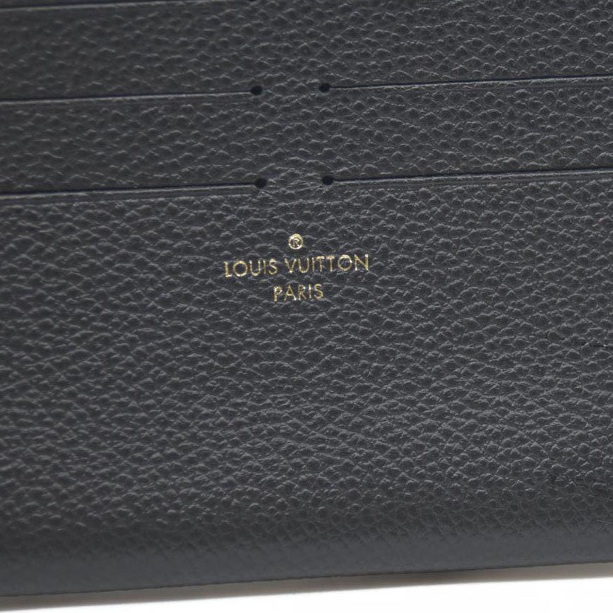 Louis Vuitton  Calfskin Felicie Chain Wallet Card Holder Insert Black