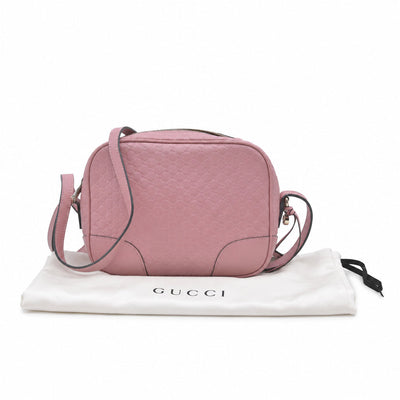 $1290 Gucci Microguccissima Bree Crossbody Pink CONSIGNMENT 10021173