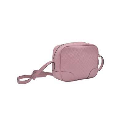 $1290 Gucci Microguccissima Bree Crossbody Pink CONSIGNMENT 10021173