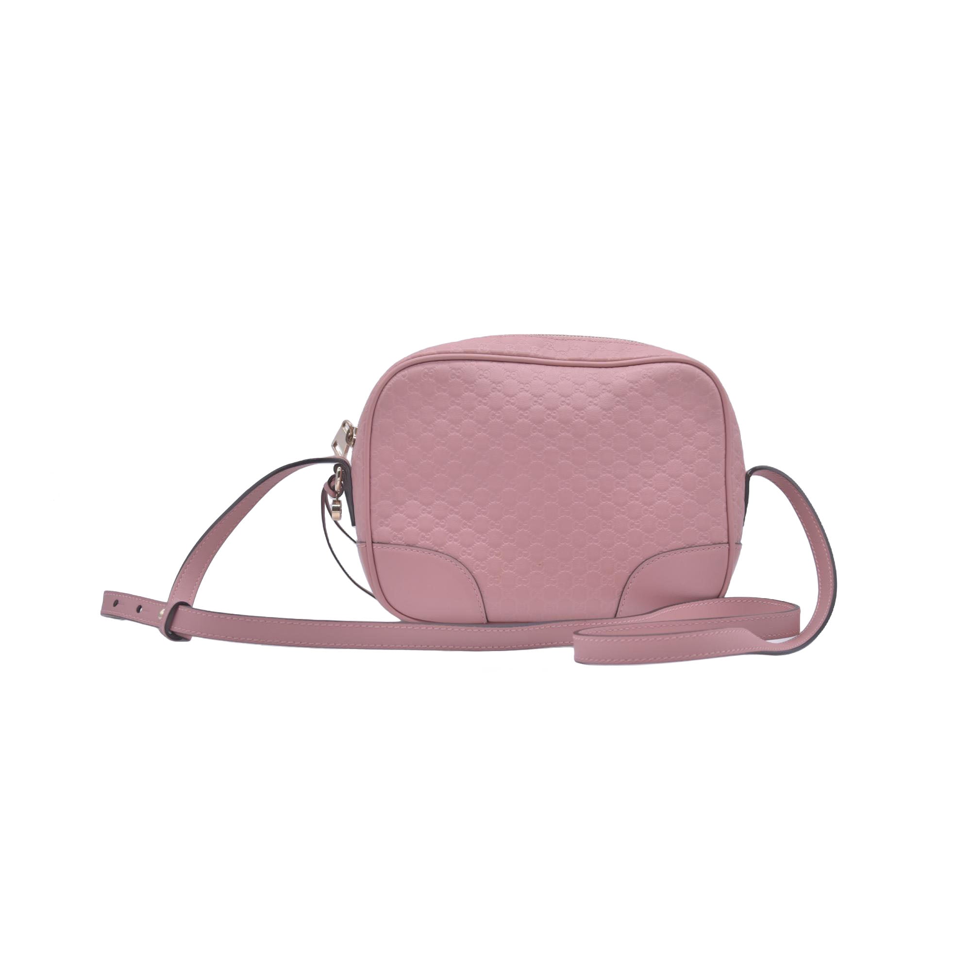 $1290 Gucci Microguccissima Bree Crossbody Pink CONSIGNMENT 10021173