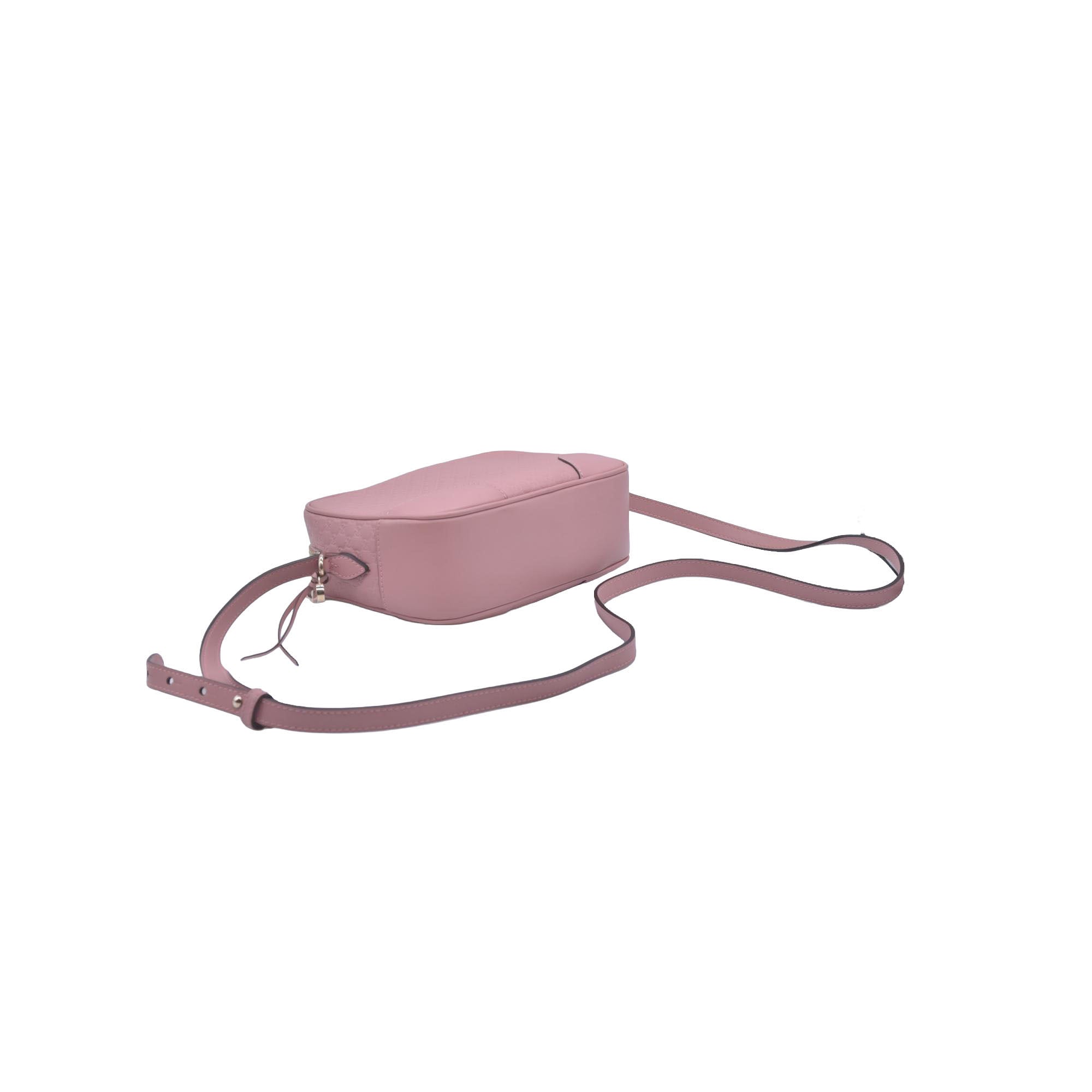 $1290 Gucci Microguccissima Bree Crossbody Pink CONSIGNMENT 10021173