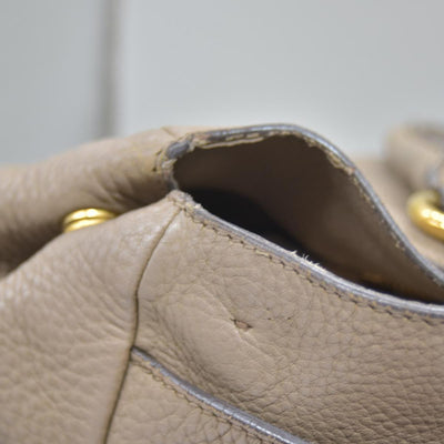 $3500 Prada Convertible Shopping Tote Vitello Daino Medium