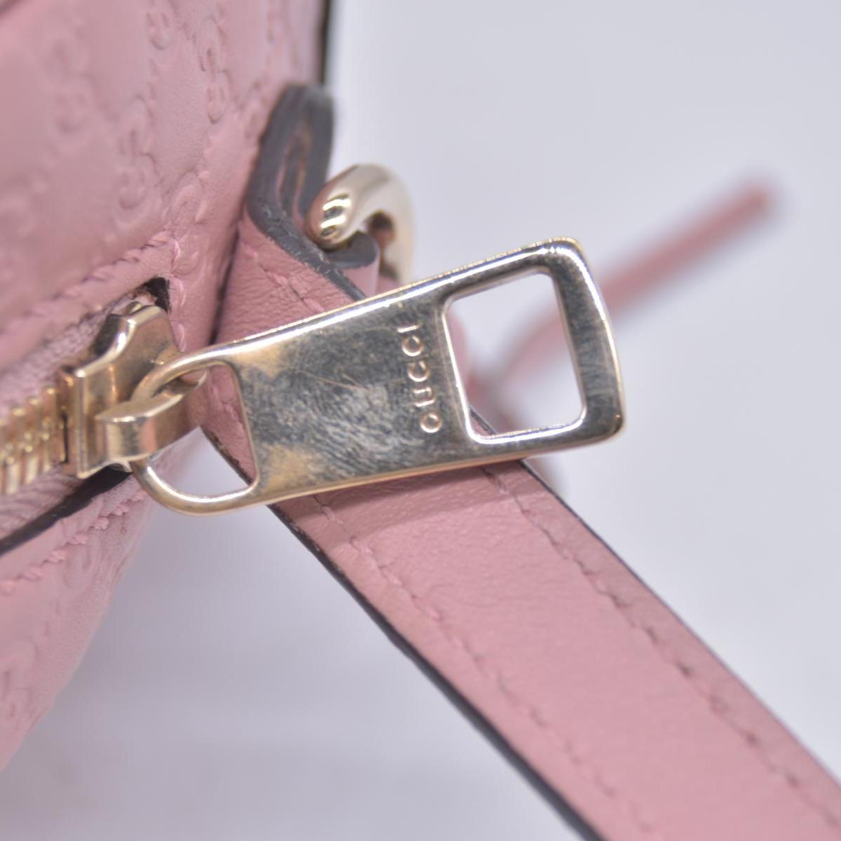 $1290 Gucci Microguccissima Bree Crossbody Pink CONSIGNMENT 10021173