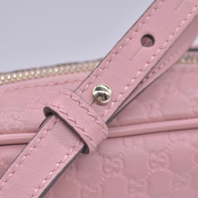$1290 Gucci Microguccissima Bree Crossbody Pink CONSIGNMENT 10021173