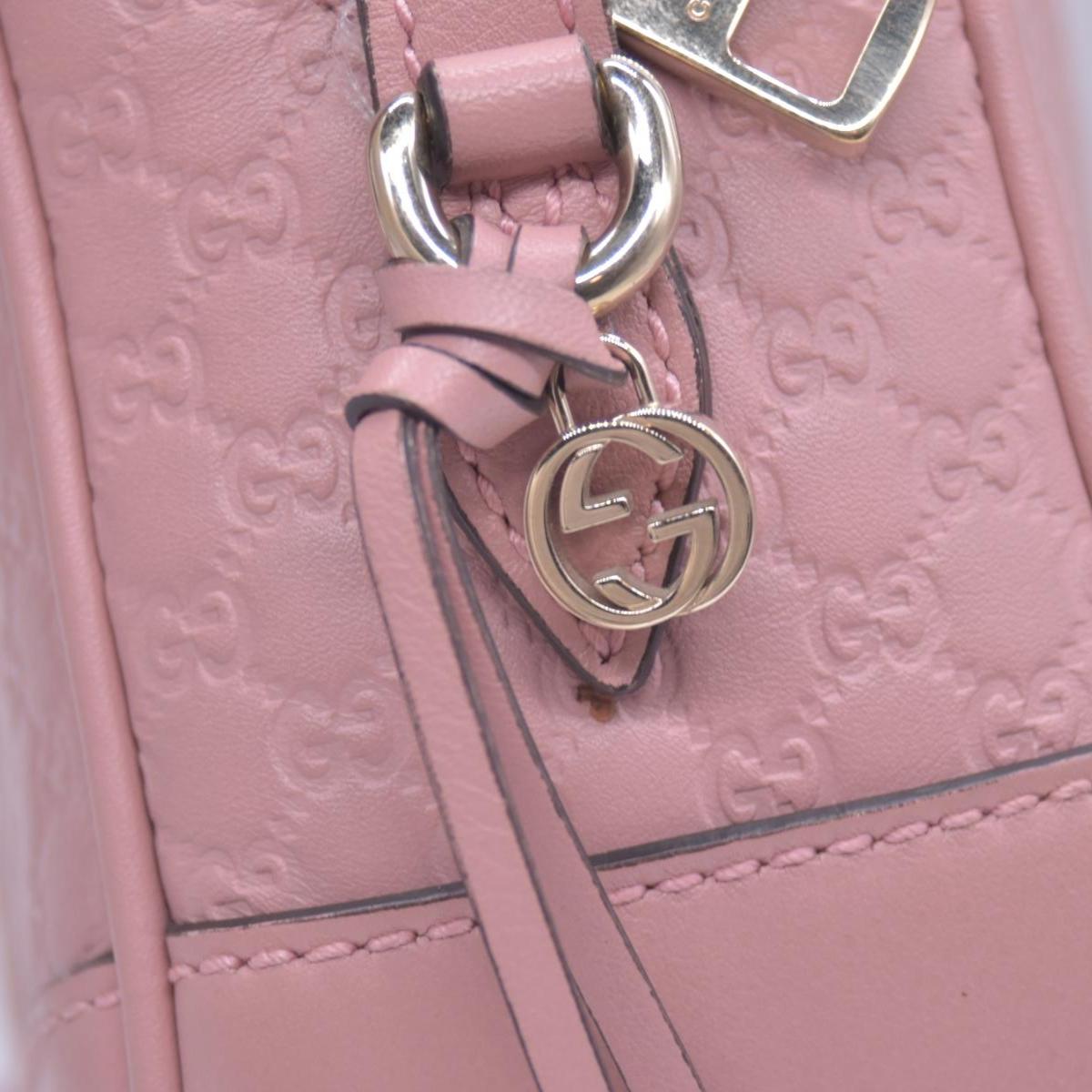 $1290 Gucci Microguccissima Bree Crossbody Pink CONSIGNMENT 10021173