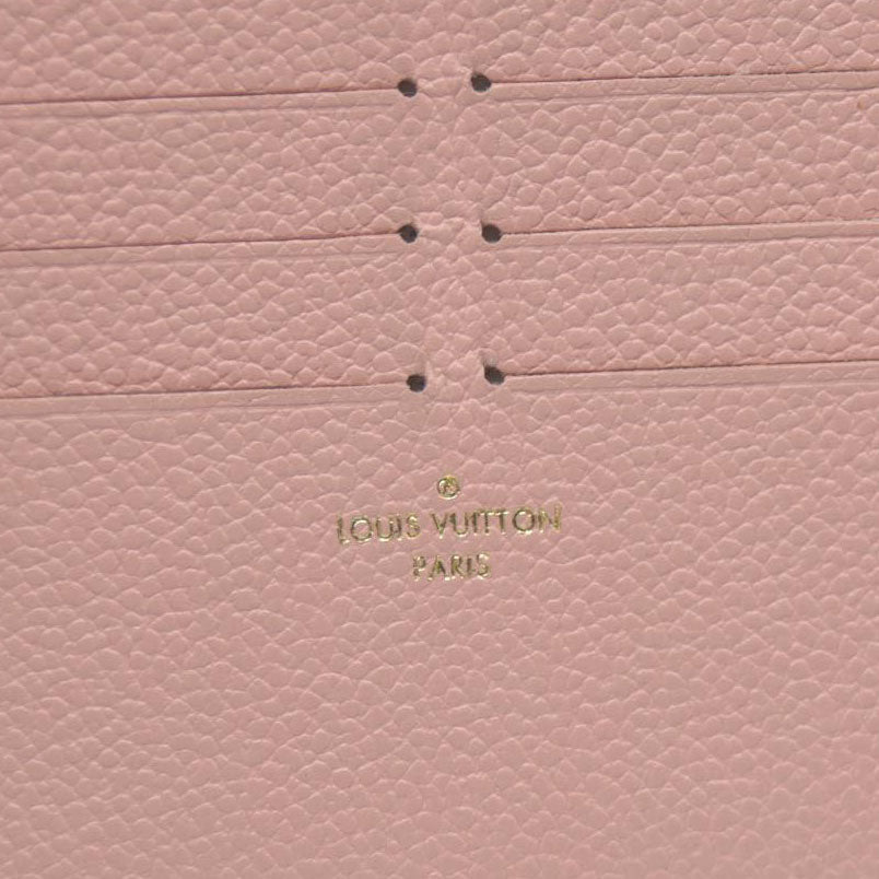 Louis Vuitton  Calfskin Felicie Chain Wallet Card Holder Insert Pink