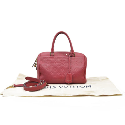 Louis Vuitton  Empreinte Speedy Bandouliere 25 NM Scarlet DU1149