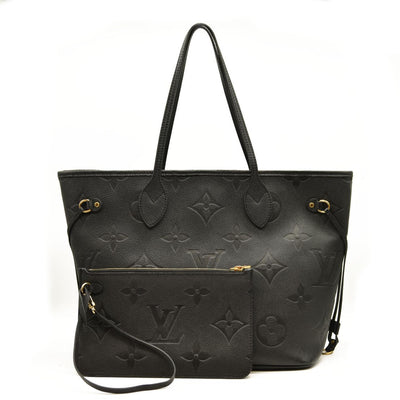 Louis Vuitton  Empreinte Monogram Giant Neverfull MM Black RFID