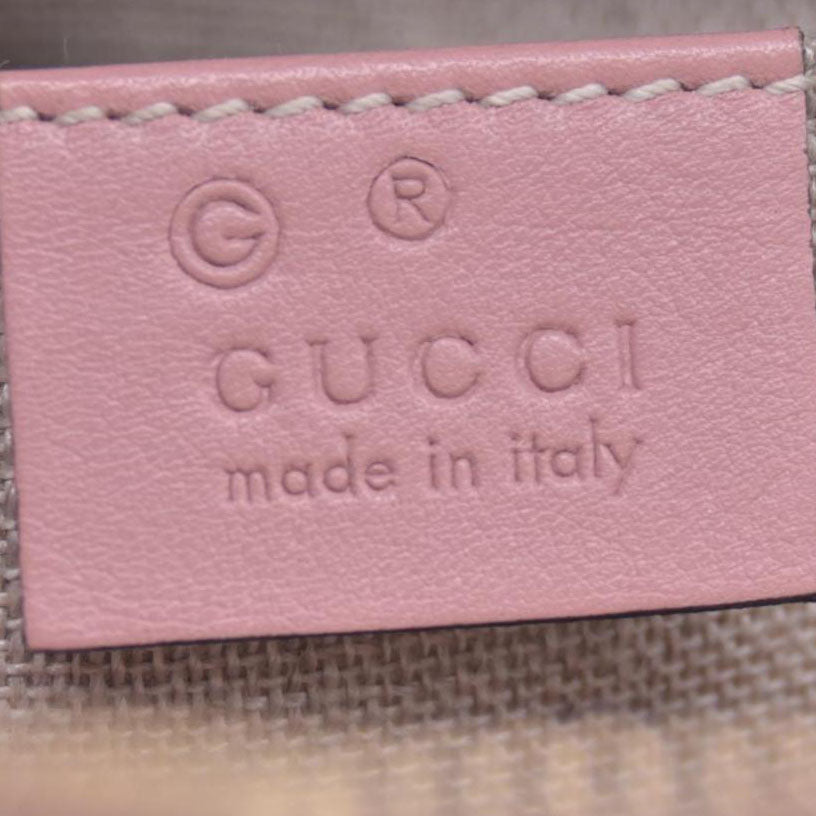 $1290 Gucci Microguccissima Bree Crossbody Pink CONSIGNMENT 10021173