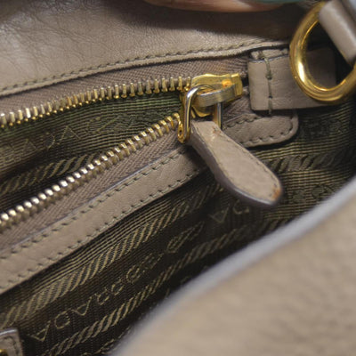 $3500 Prada Convertible Shopping Tote Vitello Daino Medium