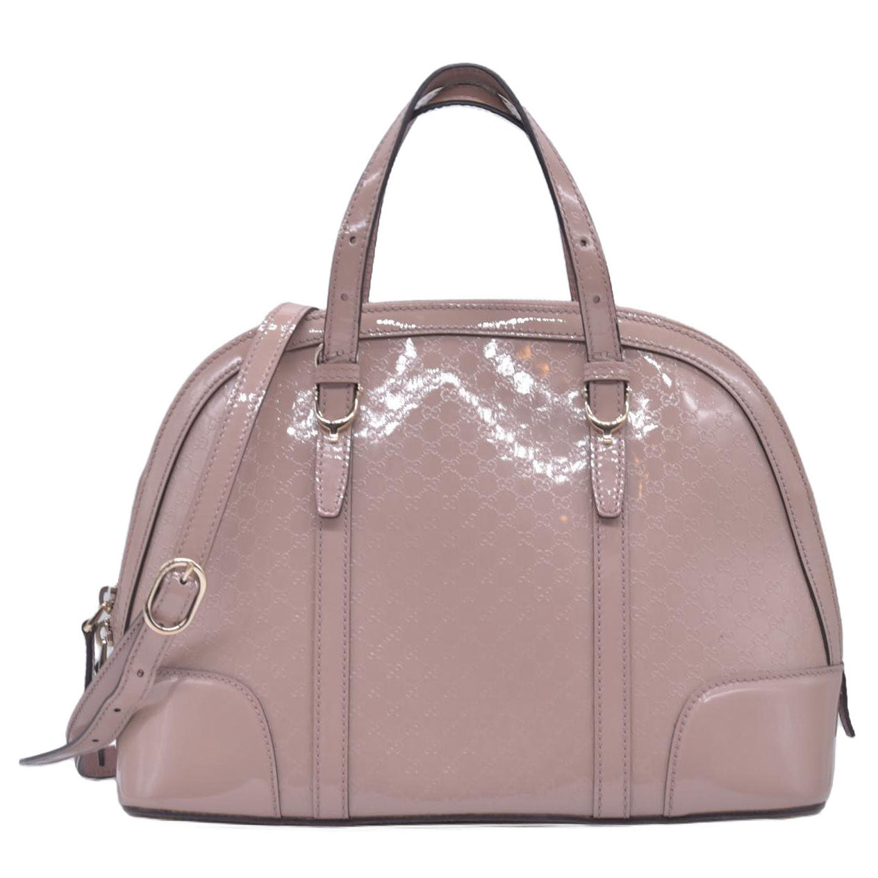 $1350 Gucci Patent Microguccissima Small Nice Top Handle Dome Bag Pink CONSIGNMENT 10021166