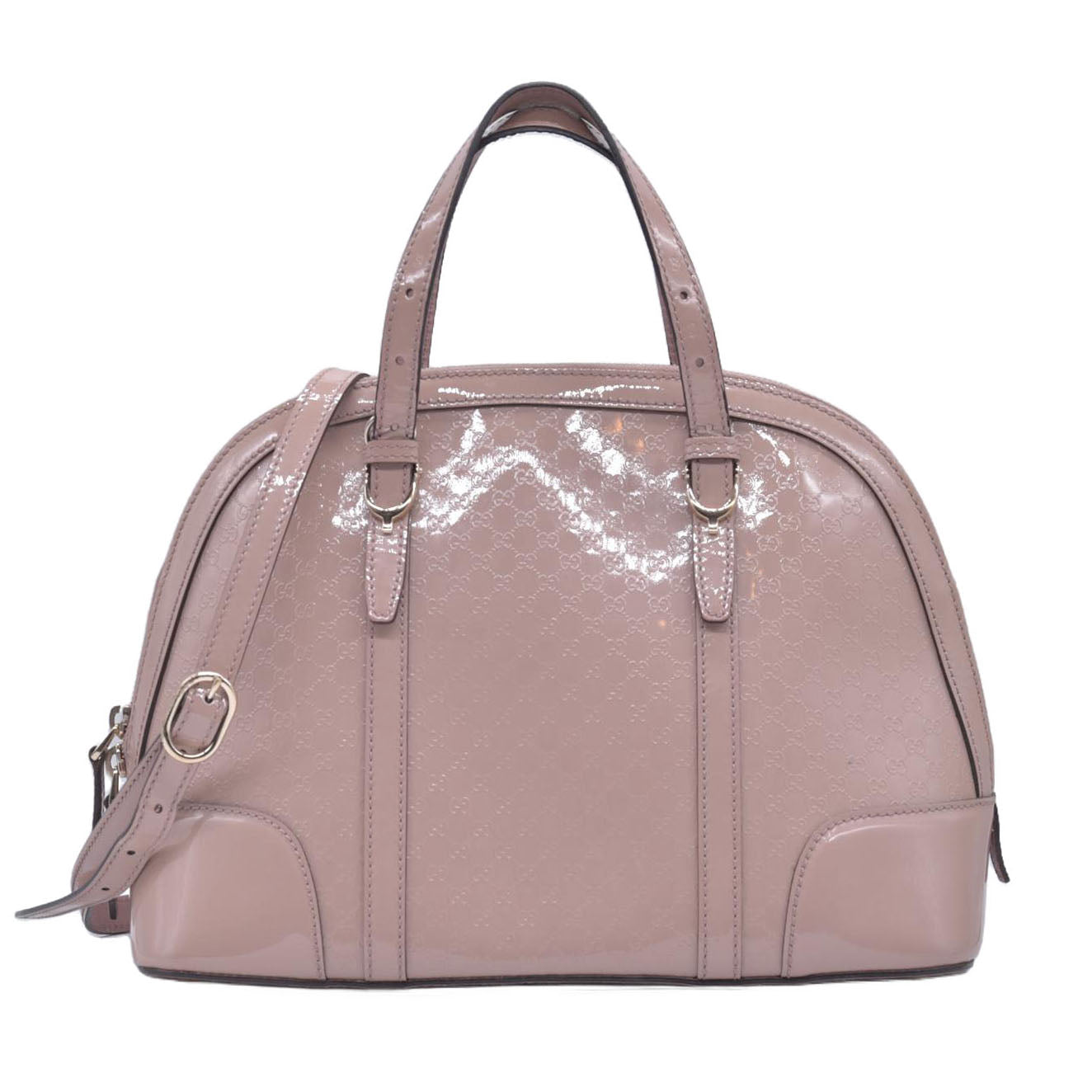 $1350 Gucci Patent Microguccissima Small Nice Top Handle Dome Bag Pink CONSIGNMENT 10021166