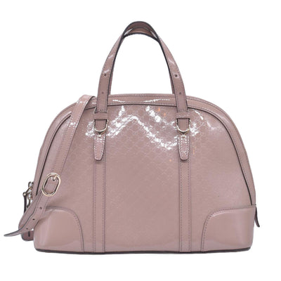 $1350 Gucci Patent Microguccissima Small Nice Top Handle Dome Bag Pink CONSIGNMENT 10021166