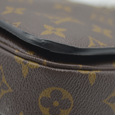 LOUIS VUITTON Monogram Braided Pochette Metis Creme Beige