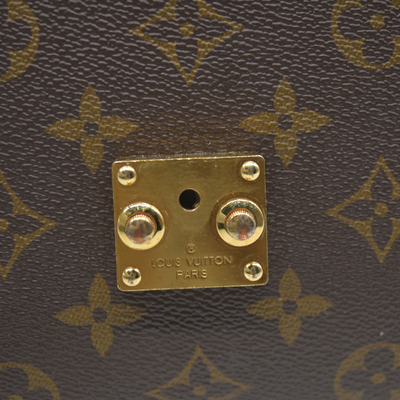 LOUIS VUITTON Monogram Braided Pochette Metis Creme Beige