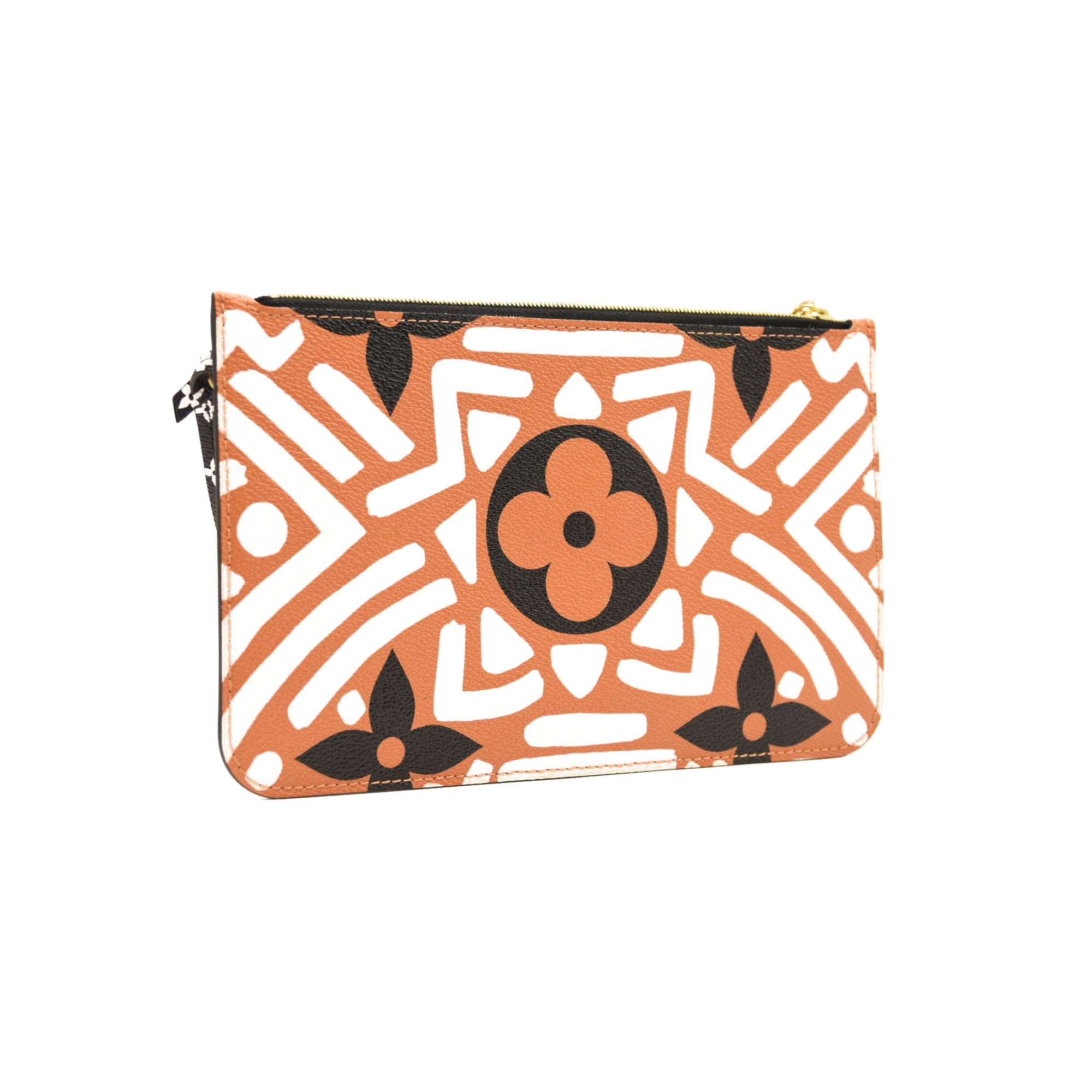 LOUIS VUITTON Monogram Giant Crafty Neverfull MM GM Pochette Creme Caramel