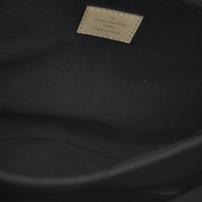 LOUIS VUITTON Monogram Braided Pochette Metis Creme Beige