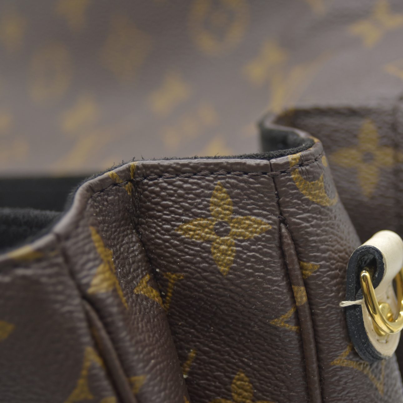 LOUIS VUITTON Monogram Braided Pochette Metis Creme Beige