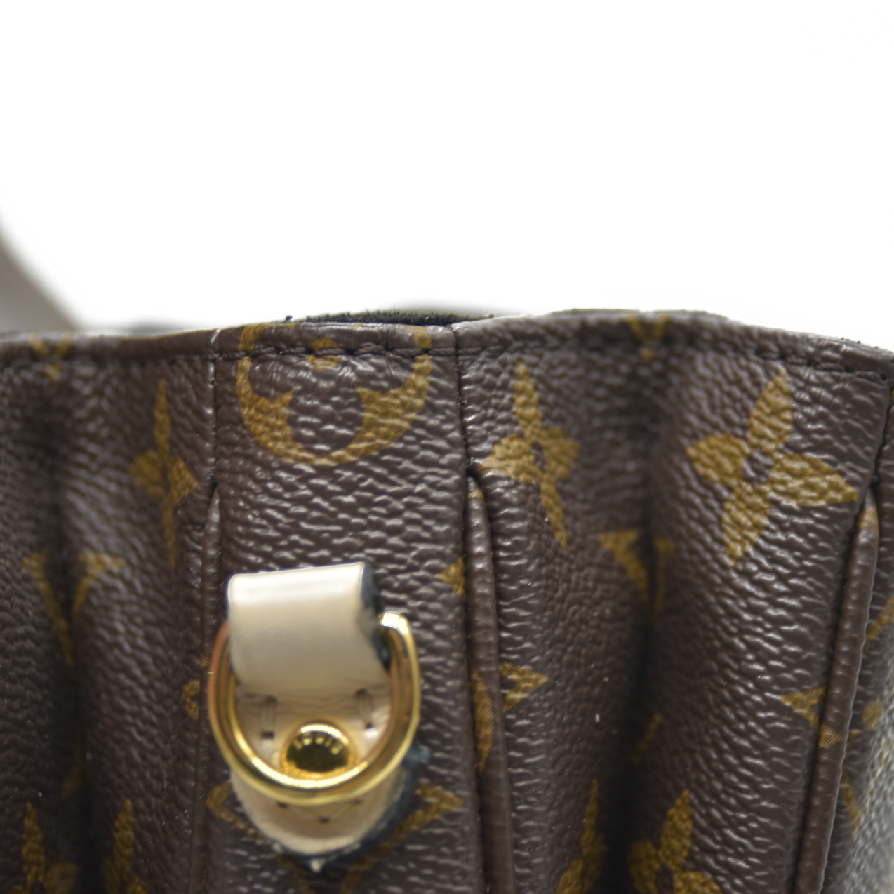 LOUIS VUITTON Monogram Braided Pochette Metis Creme Beige