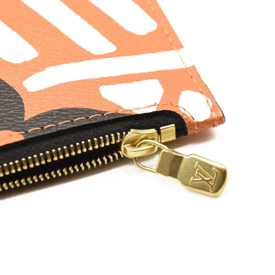 LOUIS VUITTON Monogram Giant Crafty Neverfull MM GM Pochette Creme Caramel