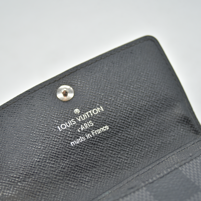 $445 Louis Vuitton Graphite 6 Key Holder CT1180 CONSIGNMENT