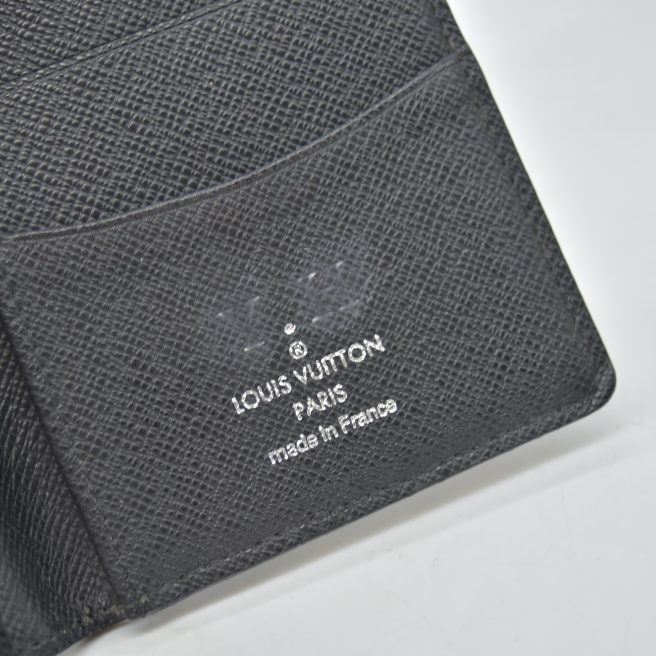 $455 2012 Louis Vuitton Damier Graphite Pocket Organizer NM MI1152 CONSIGNMENT