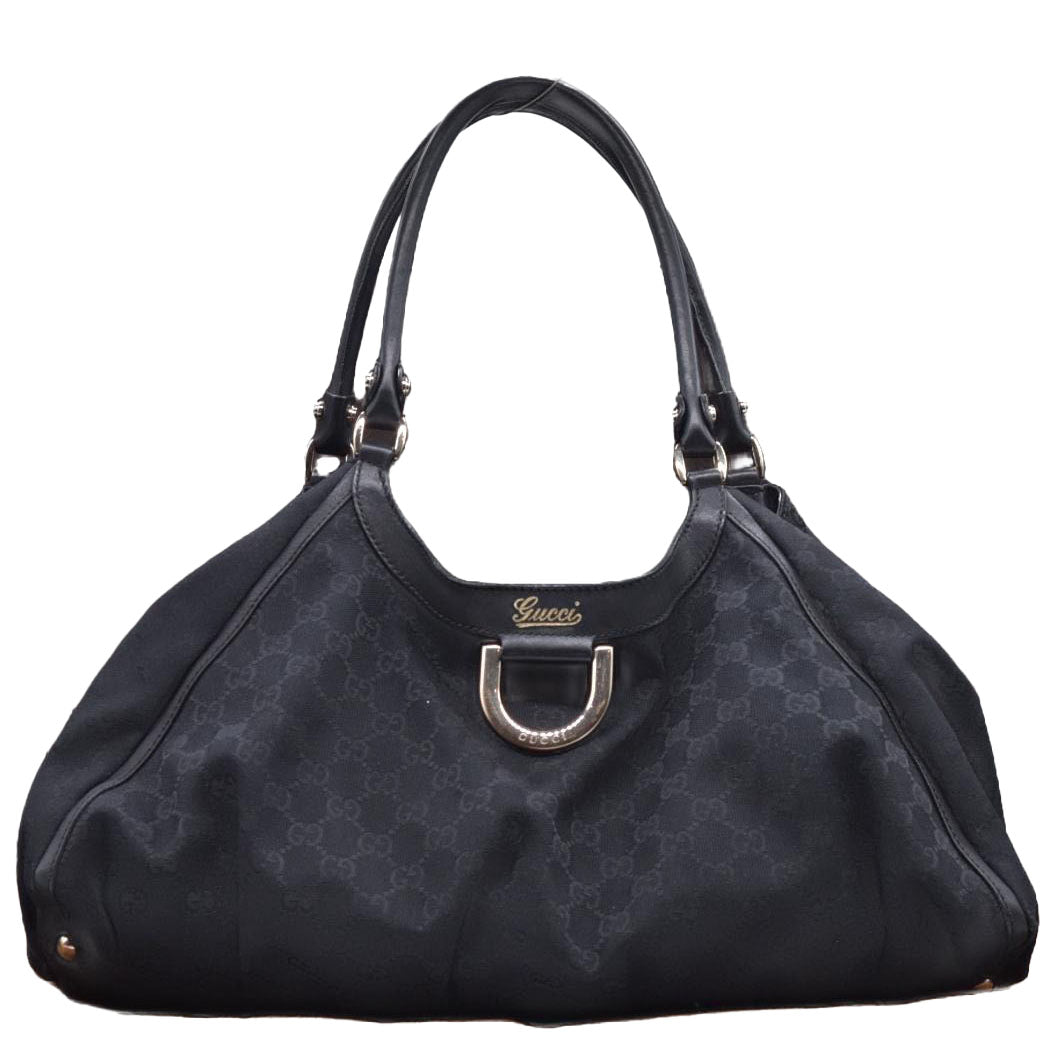 $1150 Gucci GG Canvas Abbey Black CONSIGNMENT 10021088