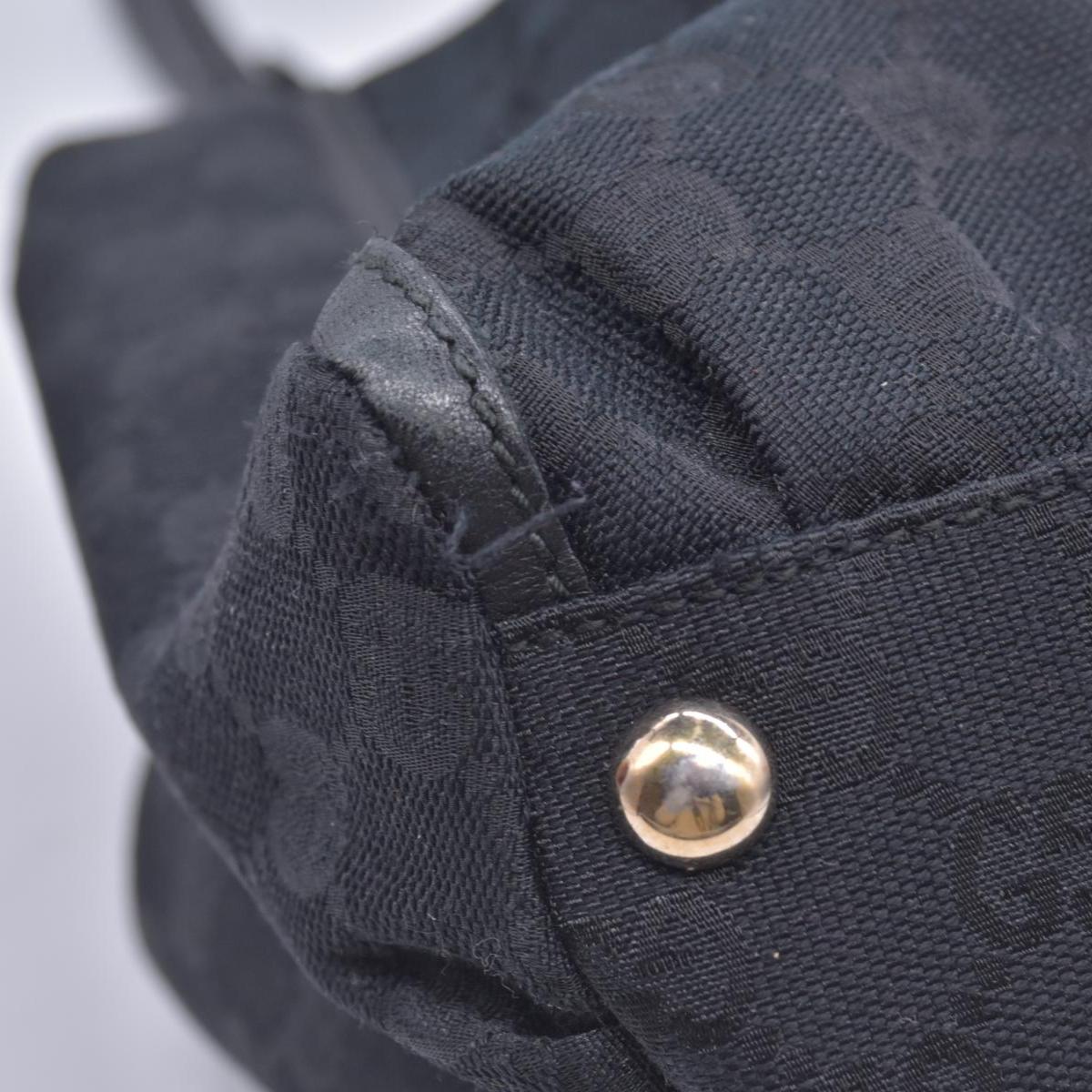 $1150 Gucci GG Canvas Abbey Black CONSIGNMENT 10021088