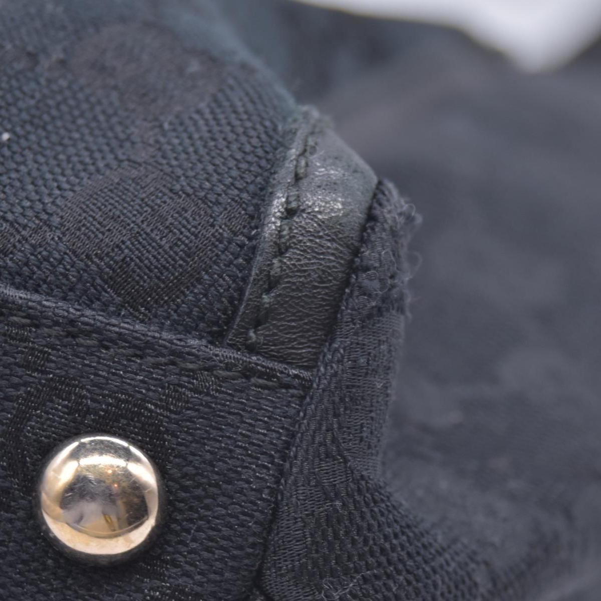$1150 Gucci GG Canvas Abbey Black CONSIGNMENT 10021088