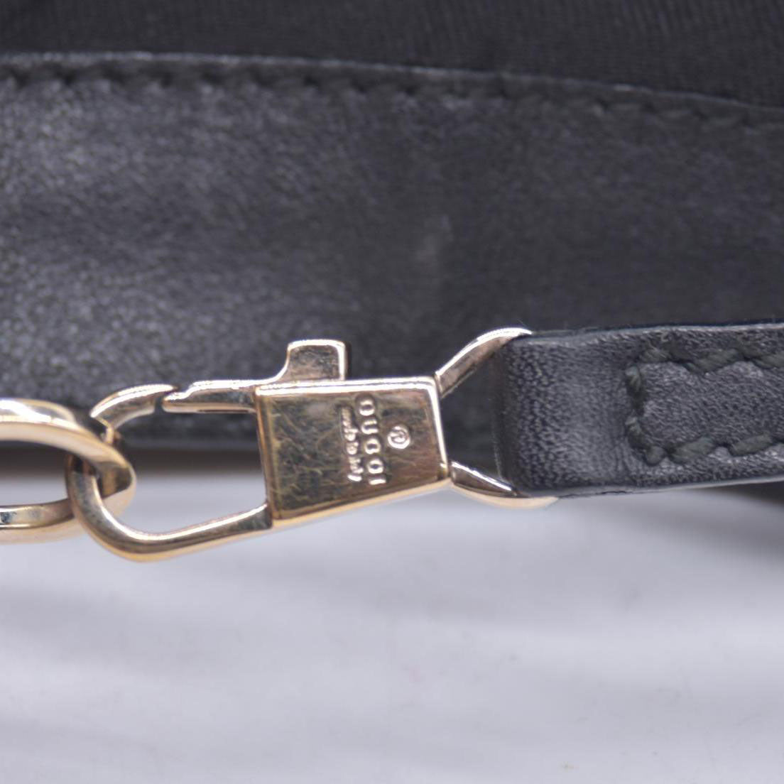 $1150 Gucci GG Canvas Abbey Black CONSIGNMENT 10021088