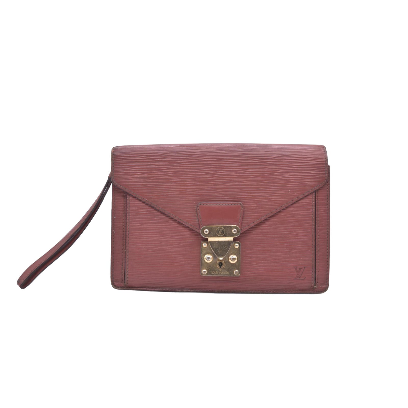 $1080 Louis Vuitton  Epi Leather Pochette Sellier Dragonne 26 10021254