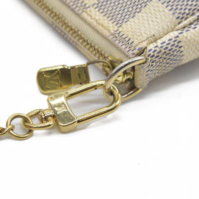 $825 Louis Vuitton  Damier Azur Mini Pochette Accessories FL0027