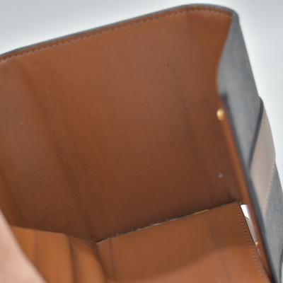 $690 Celine Triomphe Canvas Trifold Compact Wallet CONSIGNMENT