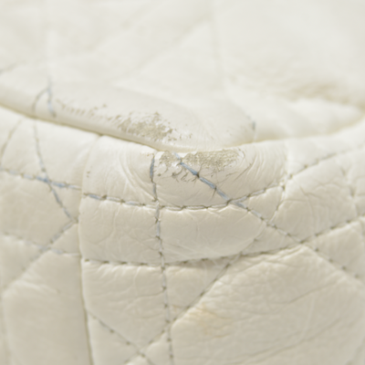 $4400 Christian Dior Lambskin Cannage Small Caro Bag Ivory