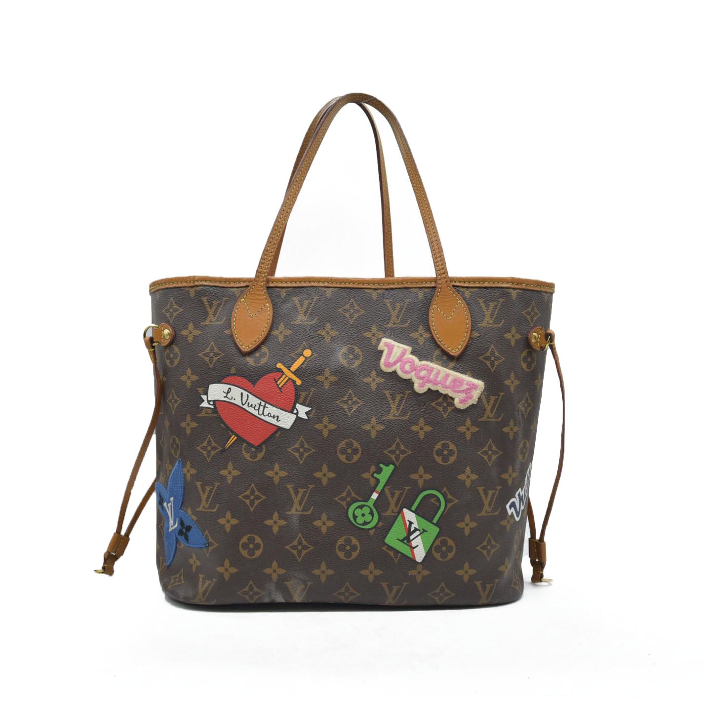 $2490 Louis Vuitton Monogram Travel Stickers Neverfull MM 2018 AR3168