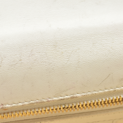$4400 Christian Dior Lambskin Cannage Small Caro Bag Ivory