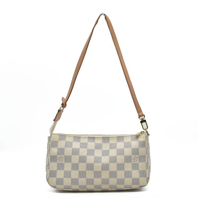 $1290 Louis Vuitton Damier Azur Pochette Accessoires NM MB2169