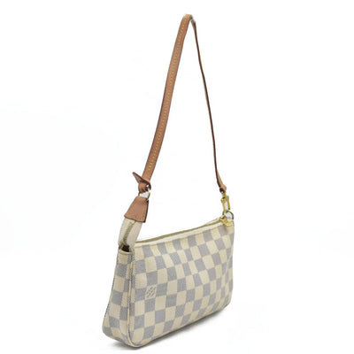 $1290 Louis Vuitton Damier Azur Pochette Accessoires NM MB2169