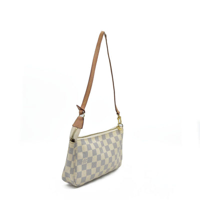 $1290 Louis Vuitton Damier Azur Pochette Accessoires NM MB2169