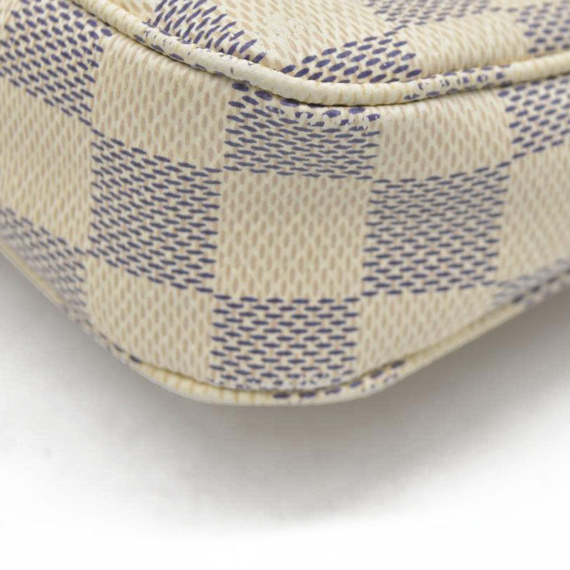 $1290 Louis Vuitton Damier Azur Pochette Accessoires NM MB2169
