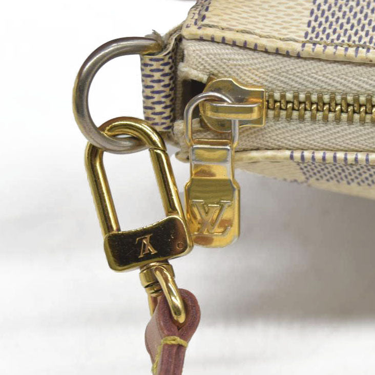 $1290 Louis Vuitton Damier Azur Pochette Accessoires NM MB2169