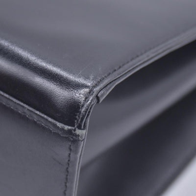 $1350 GIVENCHY Smooth Calfskin 4G Logo Flap Top Handle Bag Black CONSIGNMENT 10021220