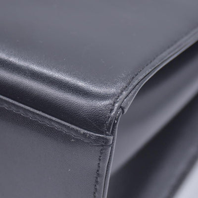 $1350 GIVENCHY Smooth Calfskin 4G Logo Flap Top Handle Bag Black CONSIGNMENT 10021220